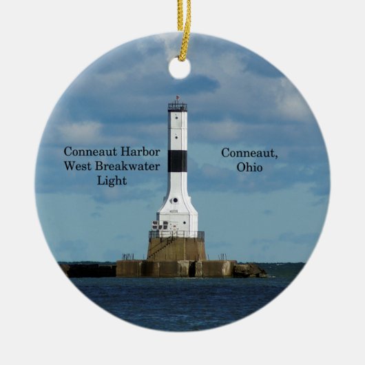 Conneaut Harbour West Breakwater Light ornament (Voorkant)