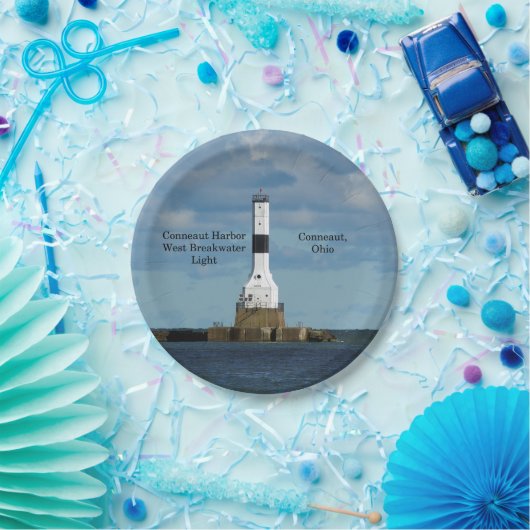 Conneaut Harbour West Breakwater Light paper bord (Feest)