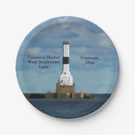 Conneaut Harbour West Breakwater Light paper bord
