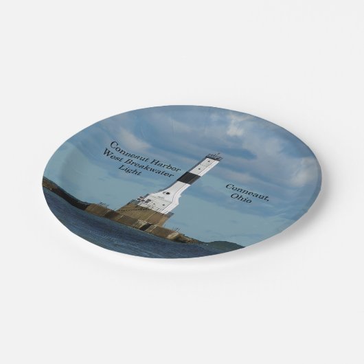 Conneaut Harbour West Breakwater Light paper bord (Gekanteld)
