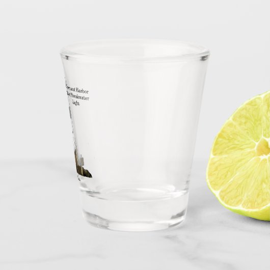 Conneaut Harbour West Breakwater Light shot glass Glas (Rechts)