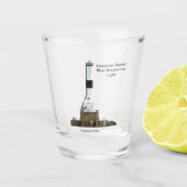 Conneaut Harbour West Breakwater Light shot glass Shot Glas (Voorkant)