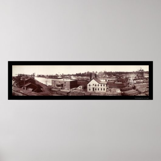 Conneaut, OH Foto 1901 Poster (Voorkant)