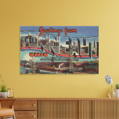 Conneaut, Ohio - Grote letterscènes Canvas Afdruk (Insitu (Woonkamer))