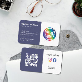 Connect Future Dusk QR Code Logo Social Media Visitekaartje