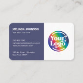 Connect Future Dusk QR Code Logo Social Media Visitekaartje (Voorkant)