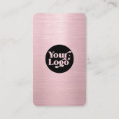 Connect Metallic Roos Gold QR Code Social Media Visitekaartje (Achterkant)