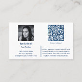 Connect Professioneel Bedrijf Ambassador Blue Visitekaartje (Achterkant)