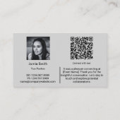 Connect Professioneel Bedrijf Ambassador Gray Visitekaartje (Achterkant)