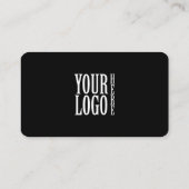 Connect with us Social Media QR Code Black Busines Visitekaartje (Achterkant)