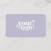 Connect With Us Social Media QR Code Lavender Visitekaartje (Achterkant)