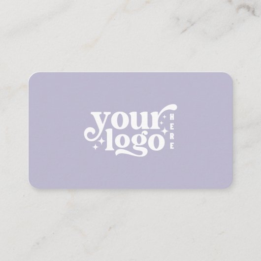 Connect With Us Social Media QR Code Lavender Visitekaartje (Achterkant)