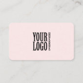 Connect with us Social Media QR Code Pink Business Visitekaartje (Achterkant)