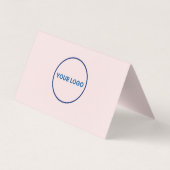 Connect with us Social Media QR Code Pink Business Visitekaartje (Achterkant)