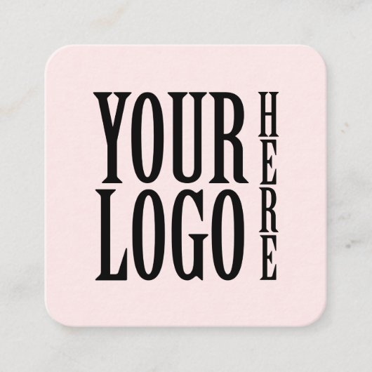 Connect with us Social Media QR Code Pink Square Vierkante Visitekaartje (Voorkant)