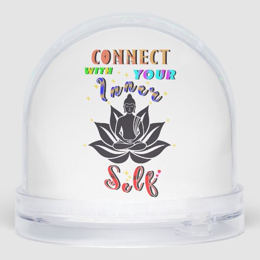 Connect With Your Inner Self Sneeuwbol (Achterkant)