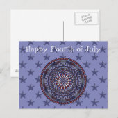 Connected Independence Day-Briefkaart Briefkaart (Voorkant / Achterkant)