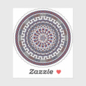 Connected Independence Day Contour Sticker (Vel)