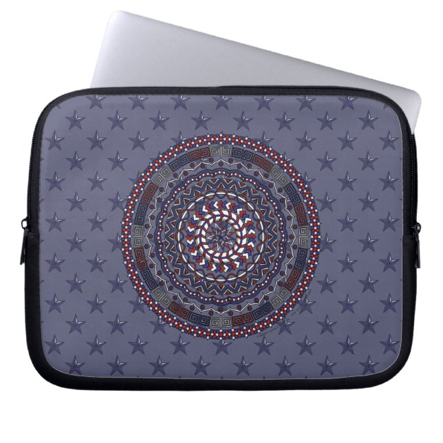 Connected Independence Day Laptop Hoesje Sleeve (Voorkant)