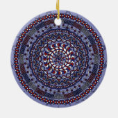 Connected Independence Day-Ornament Keramisch Ornament (Achterkant)