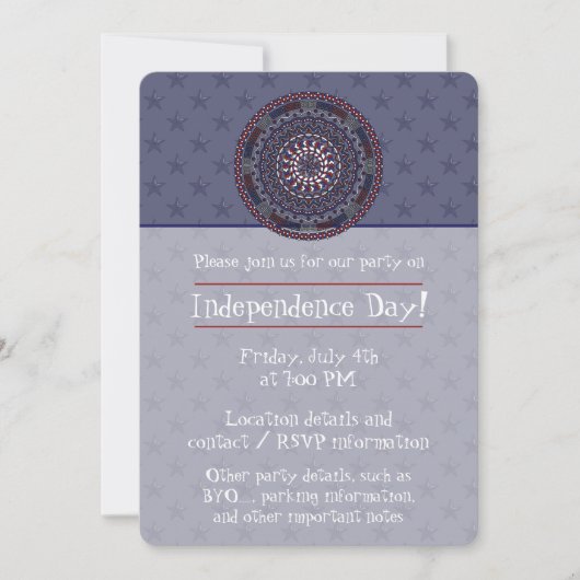 Connected Independence Day Uitnodiging voor feestj (Voorkant)