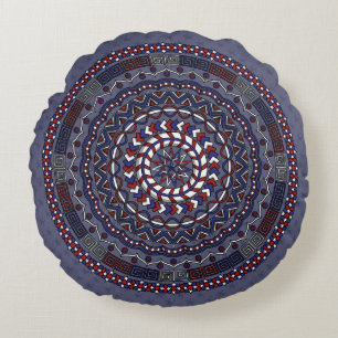 Connected Independence Round Pillow Rond Kussen