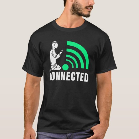 Connected Islamic Muslim Ramadan Kareem First Sala T-shirt (Voorkant)
