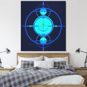 Connected Minds (Night Version) Canvas Afdruk (Insitu (Slaapkamer))