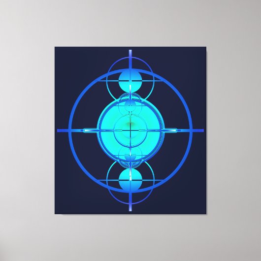 Connected Minds (Night Version) Canvas Afdruk (Voorkant)