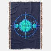 Connected Minds (Night Version) Deken (Voorkant Verticaal)