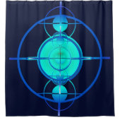 Connected Minds (Night Version) Douchegordijn (Voorkant)