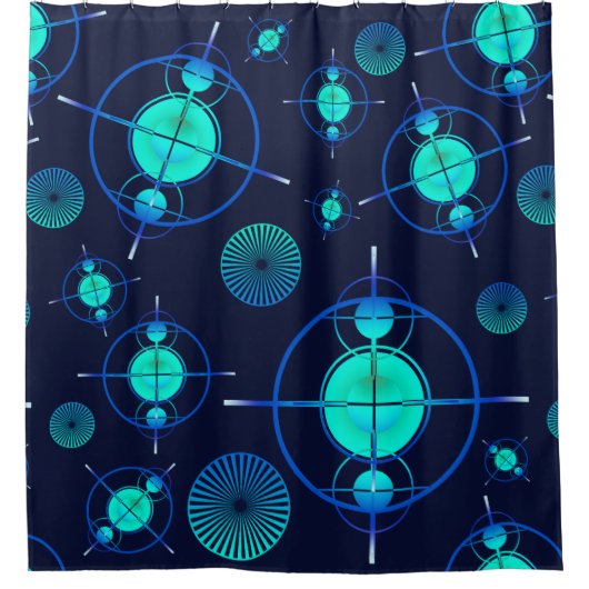 Connected Minds Pattern 2 Douchegordijn (Voorkant)