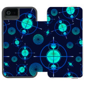 Connected Minds Pattern 2 Incipio iPhone Portemonnee Hoesje (Agenda Open)