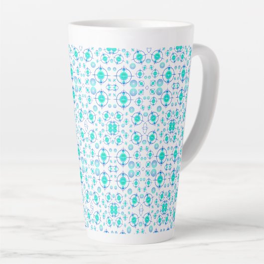 Connected Minds Pattern 2 Latte Mok (Rechterhoek)