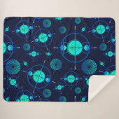 Connected Minds Pattern 2 Sherpa Deken (Voorkant (horizontaal))