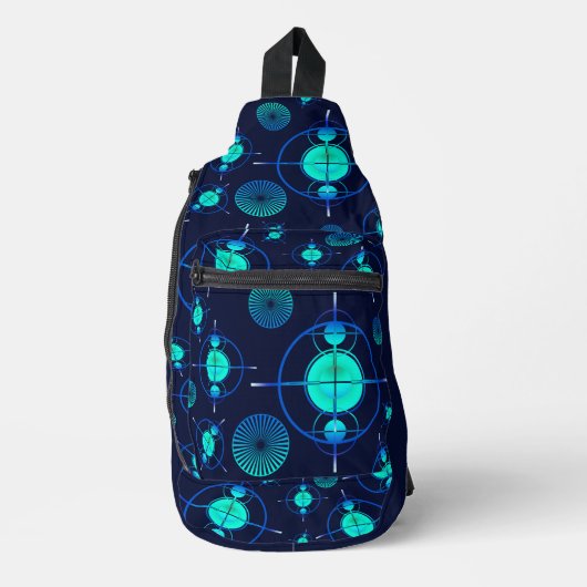 Connected Minds Pattern 2 Sling Bag (Voorkant)