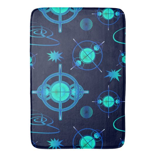 Connected Minds Pattern Badmat (Voorkant Verticaal)