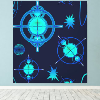 Connected Minds Pattern Canvas Afdruk