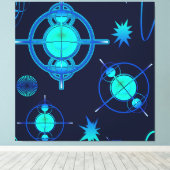 Connected Minds Pattern Canvas Afdruk (Insitu (Houten vloer))