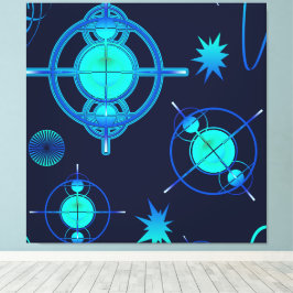 Connected Minds Pattern Canvas Afdruk