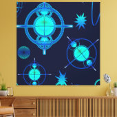 Connected Minds Pattern Canvas Afdruk (Insitu (Woonkamer))