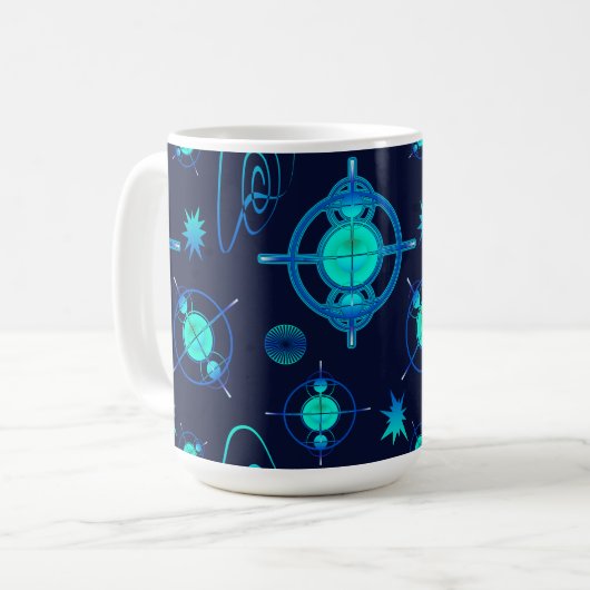 Connected Minds Pattern Koffiemok (Voorkant links)