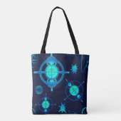 Connected Minds Pattern Tote Bag (Achterkant)
