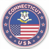 Connecticu Sticker (Voorkant)