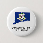 CONNECTICUMENT VOOR NED LAMONT GOVERNOR Button (Voorkant)