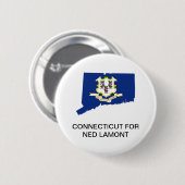 CONNECTICUMENT VOOR NED LAMONT GOVERNOR Button (Voorkant /achterkant)