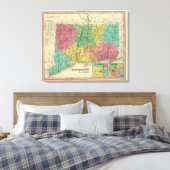 Connecticut 10 canvas afdruk (Insitu (Slaapkamer))