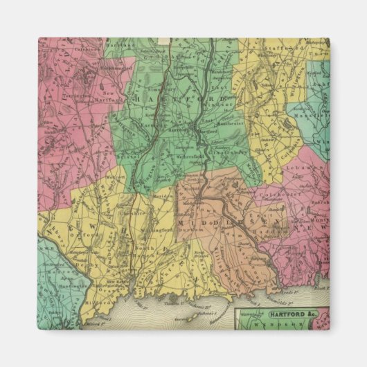Connecticut 10 magneet (Voorkant)