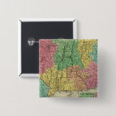 Connecticut 10 vierkante button 5,1 cm (Voorkant /achterkant)