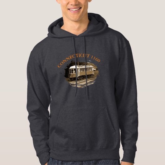 Connecticut 1160 Mannen Basic Hooded Sweatshirt (Voorkant)